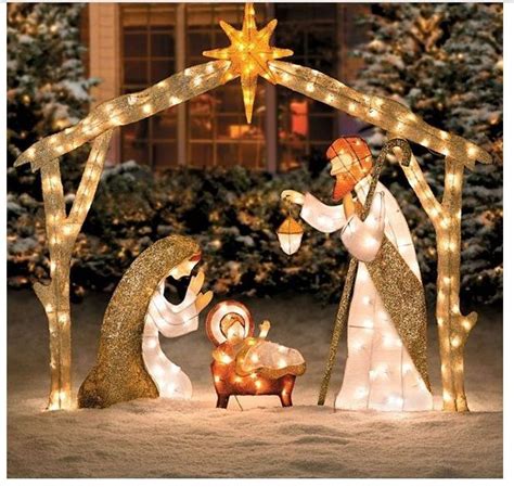 Large Outdoor Light Up Nativity Scene - Outdoor Lighting Ideas