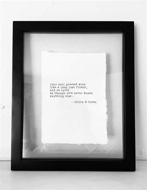 Love Poetry Print Love Poem Wall Art Soulmate Gift Sentimental - Etsy