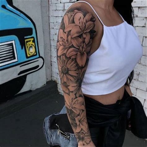 45 Gorgeous And Stunning Sleeve Floral Tattoo To Make You Stylish | Women Fashion Lifestyle Blog ...