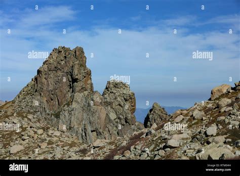 Mountains in Corsica Stock Photo - Alamy