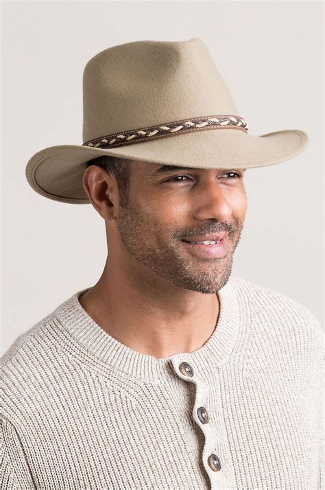 Jasper Crushable Wool Felt Waterproof Outback Hat | Outback hat, Hats, Hats for men