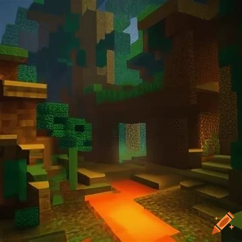 Screenshot of minecraft classic gameplay on Craiyon