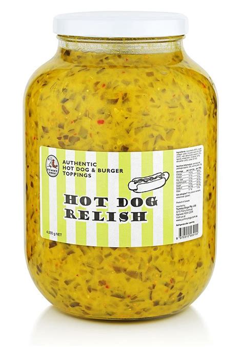 Our authentic hot dog relish is a real winner. Also known as yellow relish or mustard relish, it ...