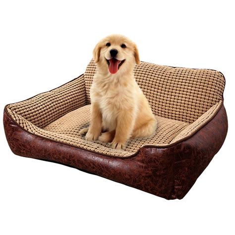 Big Size Extra Large Waterproof PU leather dog bed House Sofa Kennel ...