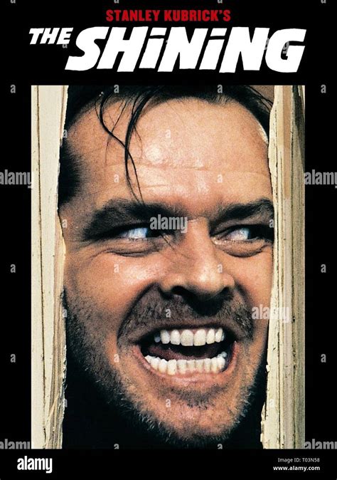 JACK NICHOLSON POSTER, THE SHINING, 1980 Stock Photo - Alamy