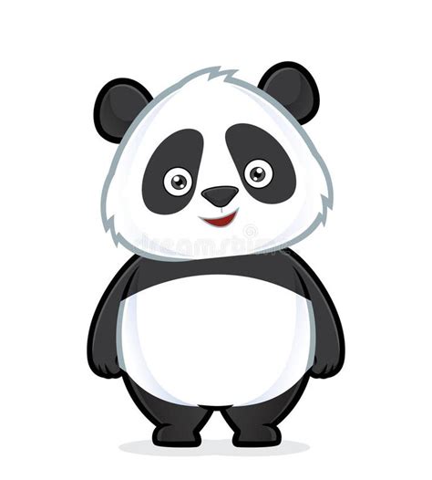 cartoon panda bear with big eyes on white background stock photo image and royalty free images