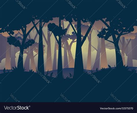 Abstract Forest Landscape5 Royalty Free Vector Image