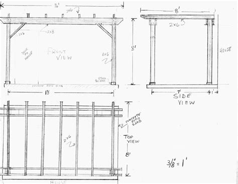 Woodwork Plans For Pergola PDF Plans