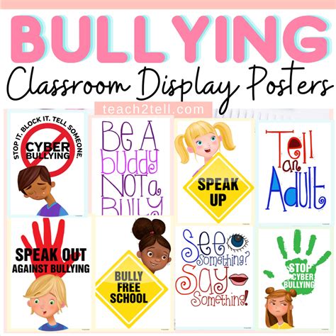 Bullying Prevention Anti Bullying Display Posters by Teach Simple