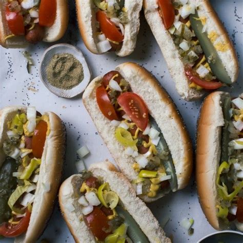 Chicago Style Hot Dogs | Recipe | Chicago dog, Hot dogs, Food