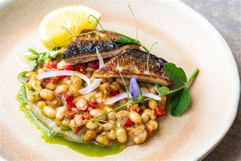 Tepary Beans with Pan-Fried Pacific Mackerel - Edible San Diego Recipe