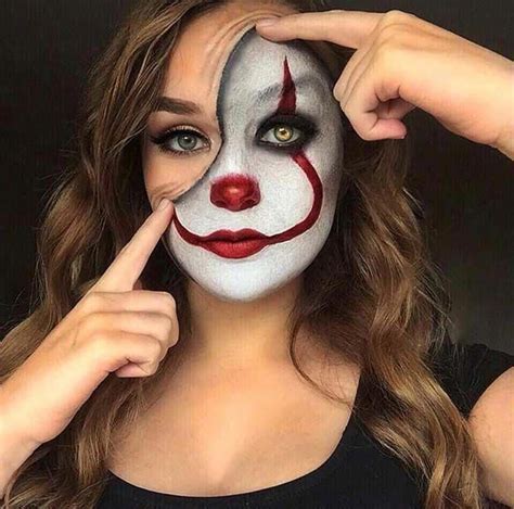 It Clown Makeup Idea for Halloween #halloweenmakeup Halloween 2018, Halloween Make-up Looks ...