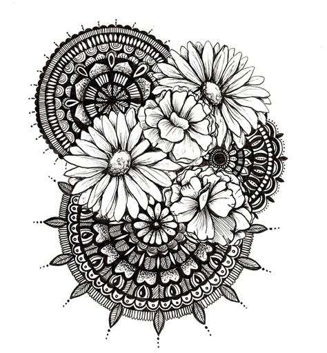 Mandala Flowers by Erica Wolfe Original Artwork… More Mandalas Painting ...