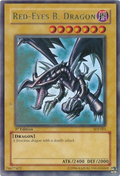 YuGiOh Joey Starter Deck Single Card Ultra Rare Red Eyes Black Dragon SDJ-001 - ToyWiz