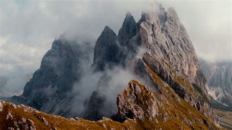 Seceda / Dolomites in mist 2 | aerial-footage.com