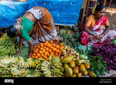 Fruit and Vegetable Market, Calangute, Goa, India Stock Photo - Alamy