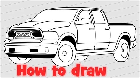 Ram Truck Drawing at GetDrawings | Free download