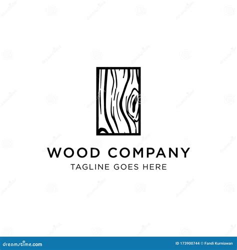 Wood Company Logo Design Inspiration Stock Vector - Illustration of ...