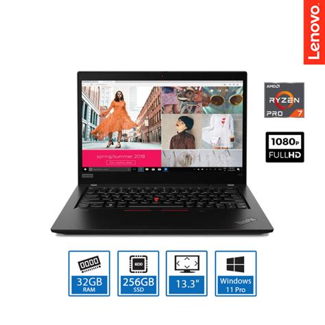 Lenovo ThinkPad X13 20UGS48405 Laptop AMD Ryzen 7 PRO 13.3" FHD IPS 32GB RAM 256GB ePrivacy ...