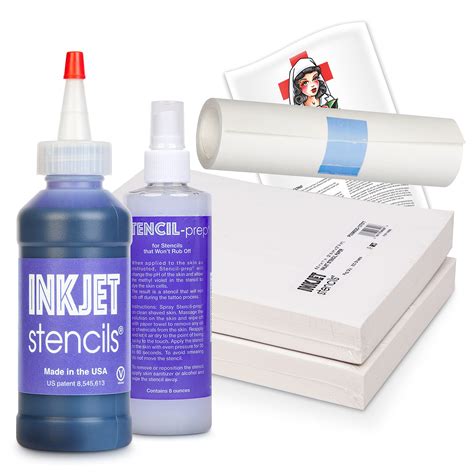 Buy InkJet Stencils® Starter Kit - Complete Tattoo Stencil System with InkJet Stencils® Ink, 8 ...