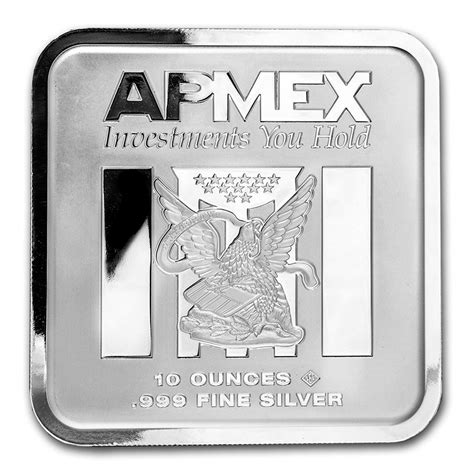 Buy 10 oz Silver Bar - APMEX (Square Series) | APMEX