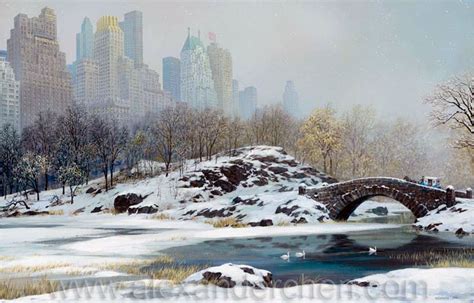 Central Park Bridge - Winter