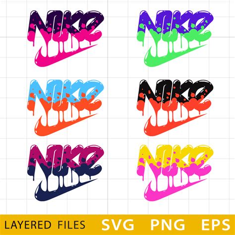 Swoosh Logo Bundle Layered SVG, Cricut file, Nike logo PNG, | Inspire ...