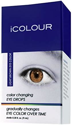 iCOLOUR Color Changing Eye Drops - Change Your Eye Color Naturally - 1 Month Supply - 9 mL (Blue ...