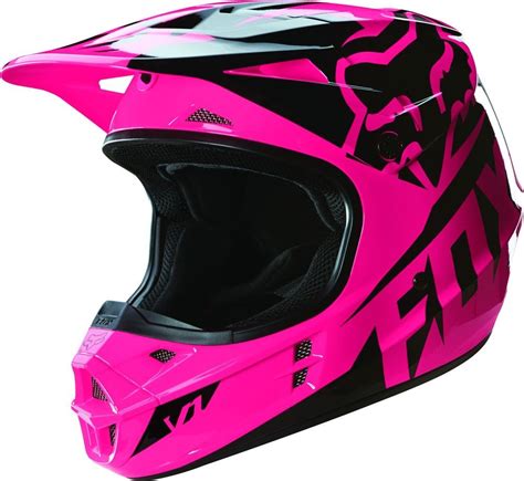 Fox Racing V1 Race Girls Motocross Helmets | Dirt bike gear, Pink dirt bike, Dirt bike helmets