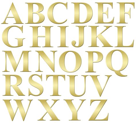 Gold font clipart - Clipground