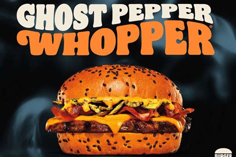 Burger King Releases Ghost Pepper Whopper with Orange Bun for Halloween