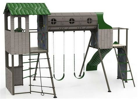 Lifetime Outdoor Playset Jungle Gym Swing Set Tunnel