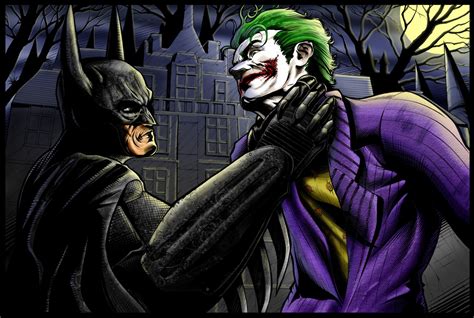 Batman and Joker illustration HD wallpaper | Wallpaper Flare