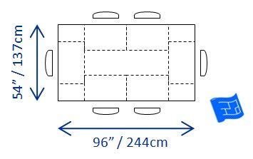 6 Seater Dining Table Size In Inches