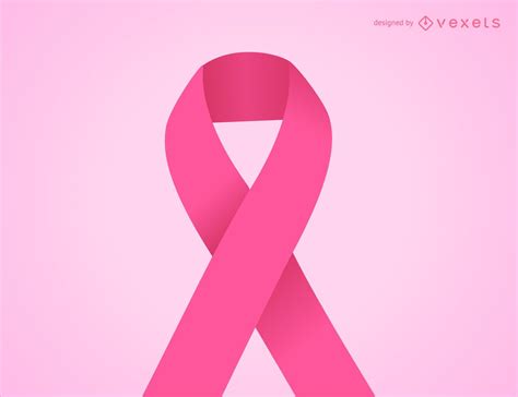 Descarga Vector De Ilustración De Cinta Rosa De Cáncer De Mama