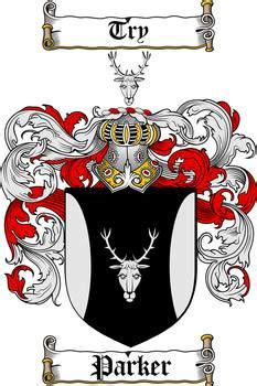 PARKER FAMILY CREST - COAT OF ARMS by Family Crest