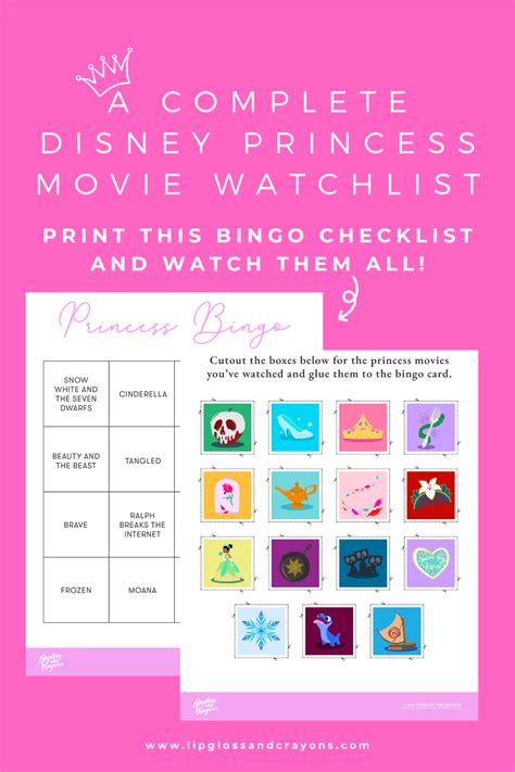 Disney Princess Movies: A Complete Watchlist - Lipgloss and Crayons