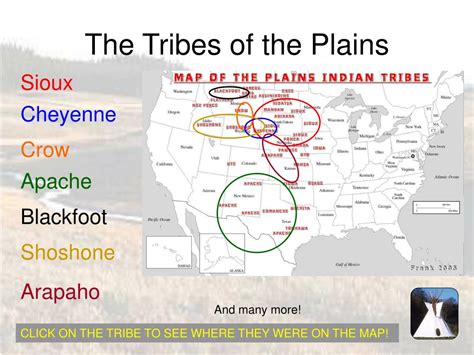 Great Plains Tribes Map