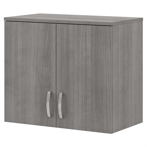 Universal Wall Cabinet with Doors and Shelves in Platinum Gray ...