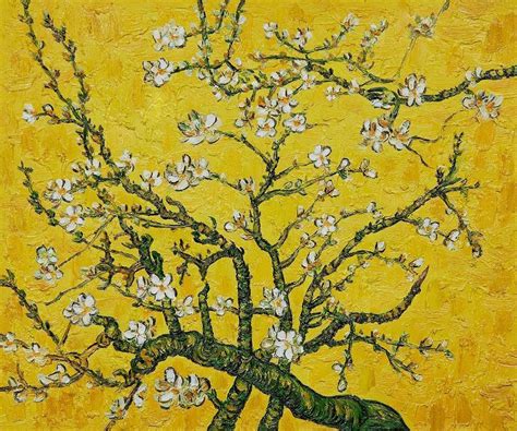 Vincent van Gogh Branches of an Almond Tree in Blossom yellow painting ...