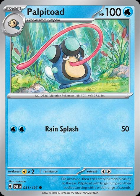 Palpitoad sv3 51 | Pokemon TCG POK Cards