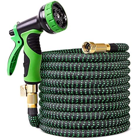 100 Ft Expandable Garden Hose, Leakproof Lightweight Water Solid Brass Fittings, | eBay