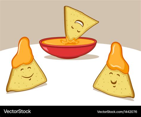 Nachos cartoon Royalty Free Vector Image - VectorStock