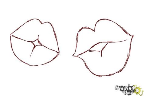 How To Draw Kissy Lips Step By Easy | Lipstutorial.org