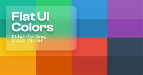 🎨 Flat Colors, Flat UI Colors, Color Palette | Material UI