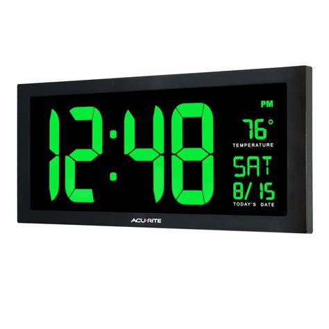 La Crosse Technology 11 in. x 7 in. Atomic Digital Clock with ...