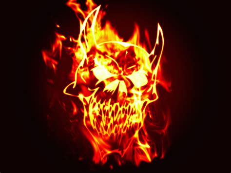 Fire Skull Wallpapers - WallpaperSafari