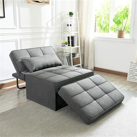 Buy Vonanda Sofa Bed, Convertible Chair 4 in 1 Multi-Function Folding Ottoman Modern Breathable ...