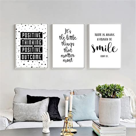 Full 5D Diy Diamond Painting Black White Motivational Life Quote Canvas Art NordicCross Stitch ...