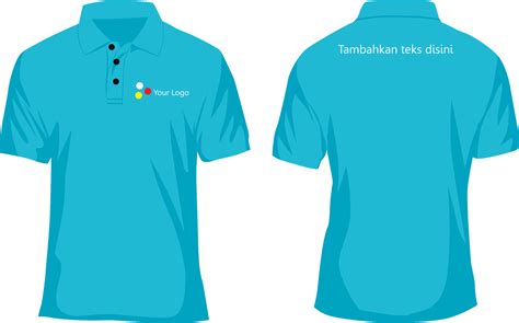 Terbaik Desain Baju Kaos Kerah Vector